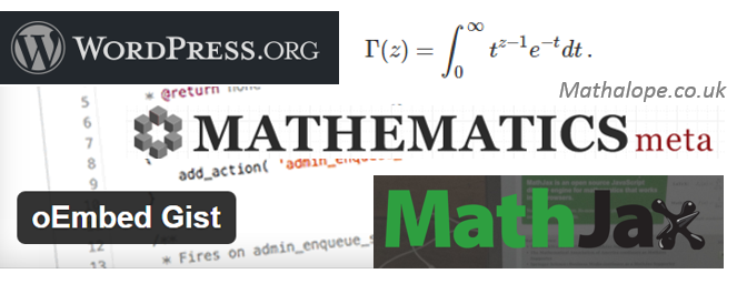 How I write Scientific Blog Posts That Contains Codes and Mathematical Expressions – a Quick Reference – with WordPress, Gist and Mathjax